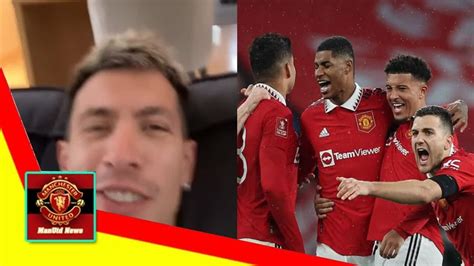 Lisandro Martinez Reacts As Man United Reach Fa Cup Final After