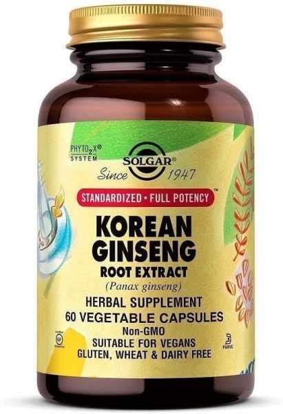 Korean Ginseng Root Extract 60 Veg Kapseln