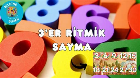 Üçer Ritmik Sayma 3 ER 3 ER 30 A KADAR RİTMİK SAYMA YouTube