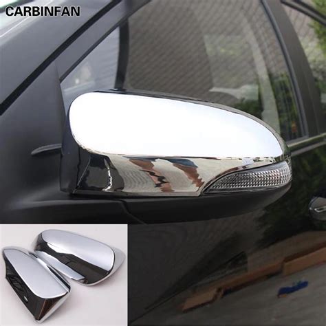 Abs Chrome Side Door Rear View Mirror Cover Trim Cap Garnish Molding