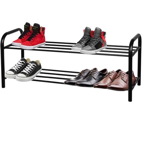 PÓŁKA NA BUTY METAL ORGANIZER SZAFKA STOJAK REGAŁ METALOWA CZARNA 1127