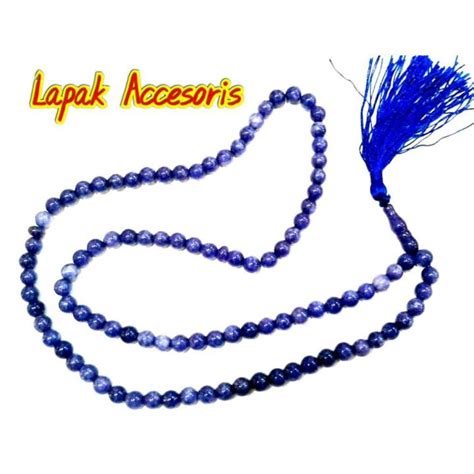 Tasbih Batu Natural Lapis Lazuli 99 Butir Asli Original Lazada Indonesia