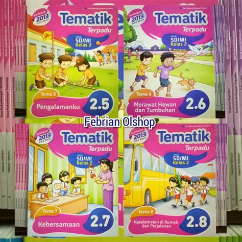 Jual BUKU TEMATIK TERPADU SD MI KELAS 2 TEMA 5 6 7 8 REVISI K13N