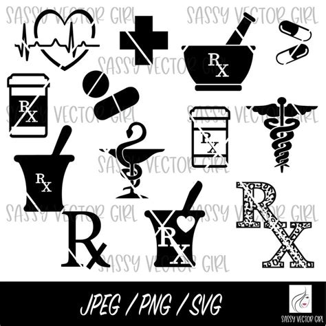 Pharmacy Svg Bundle Pharmacist Png Mortar And Pestle Svg Pharmmacy