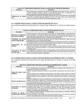 Esp Gral Riegos Bituminosos Liga Imprimaci N Y Curado Pdf