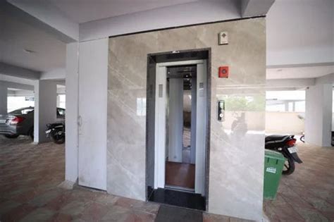 50 Hz Stainless Steel Residential Elevator Maximum Speed 1 5 M Sec