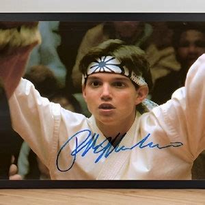 Ralph Macchio Karate Kid Final Moment Crane Kick Signed Autograph ...