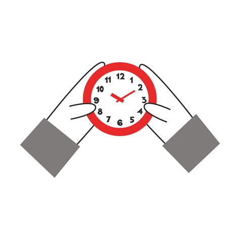 Hands Holding Clock Time Management Concept Early Or Late Actions