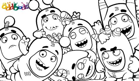 Oddbods Fuse Coloring Page