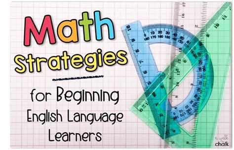 Math Strategies For Beginning English Language Learners English