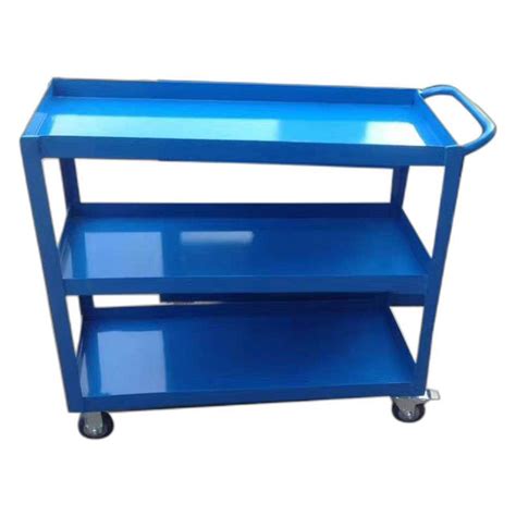 Ft Height Mild Steel Blue Platform Trolley For Hotel At Rs