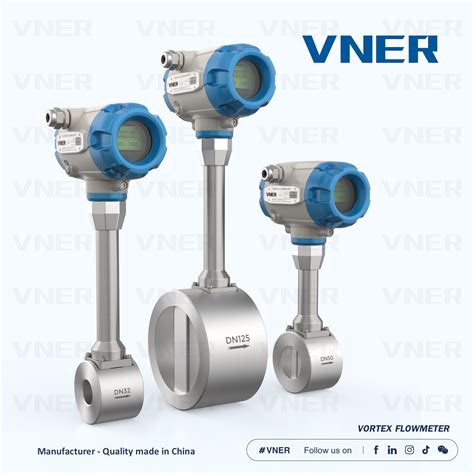 Ss L Din Vortex Type Gas Flow Meter Vortex Flowmeter Flow