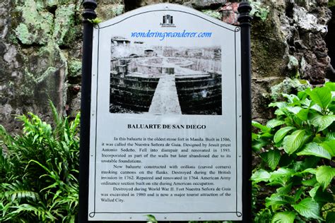 Baluarte de San Diego - A Serene Bastion - Intramuros, Manila | WW Blog