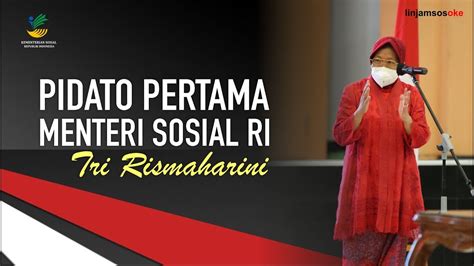 Pidato Pertama Menteri Sosial Ri Tri Rismaharini Youtube