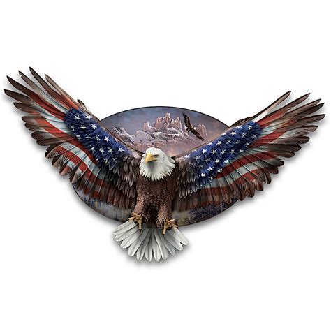 Ted Blaylock Wings Of Freedom Fully-Dimensional Patriotic Eagle Wall Decor