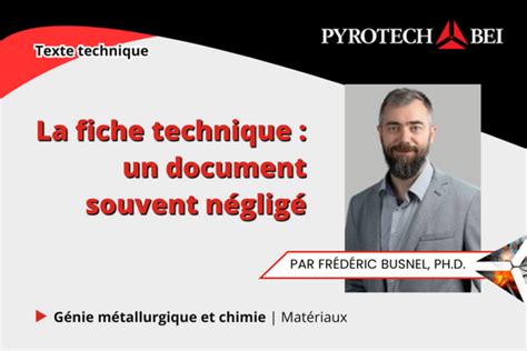 La fiche technique un document souvent négligé Actualités