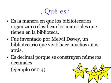 Sistema De Clasificaci N Decimal Dewey Ppt