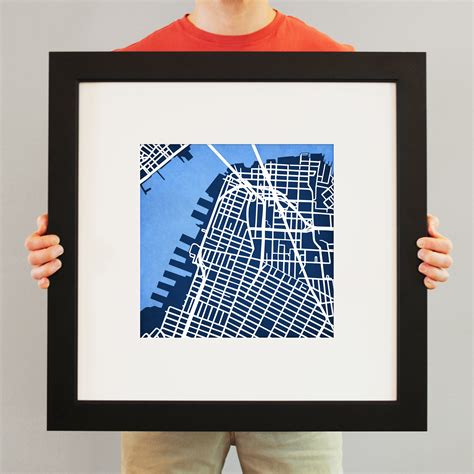 Brooklyn, New York Map Art by City Prints - The Map Shop