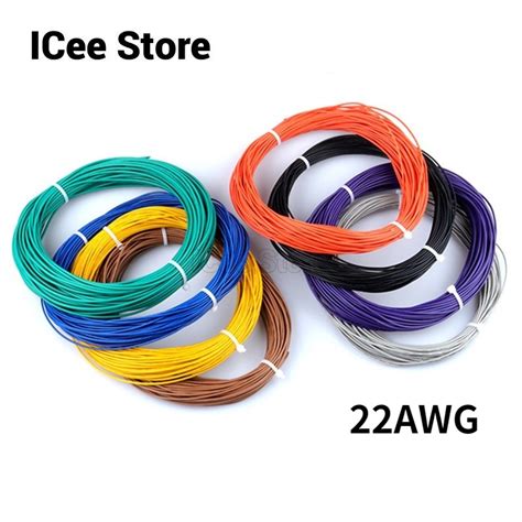 10 Meters PVC Wire 22AWG 1 6mm PVC Wire Electronic Cable Insulated LED