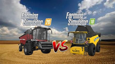 Farming Simulator 20 VS Farming Simulator 18 GamePlay YouTube