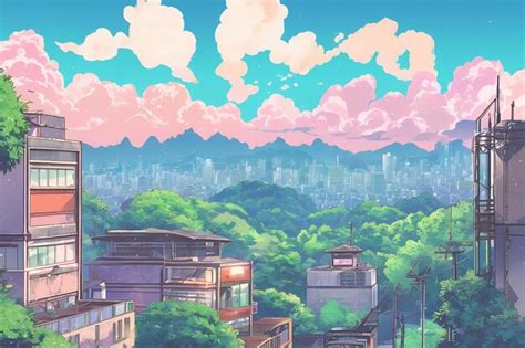 Background design for animation cartoon | Premium AI-generated image