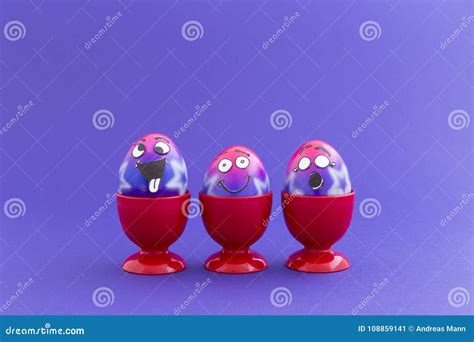 Easter Party with Crazy Eggs Stock Image - Image of background, design ...