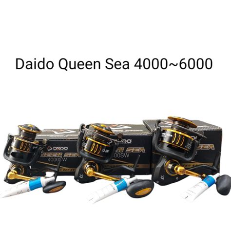 Jual Reel Spinning Daido Queen Sea Sw 4000 8000 Shopee Indonesia