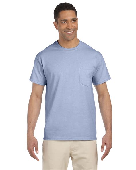 Gildan Mens T Shirt Pocket Short Sleeves Ultra Cotton Oz S Xl M G