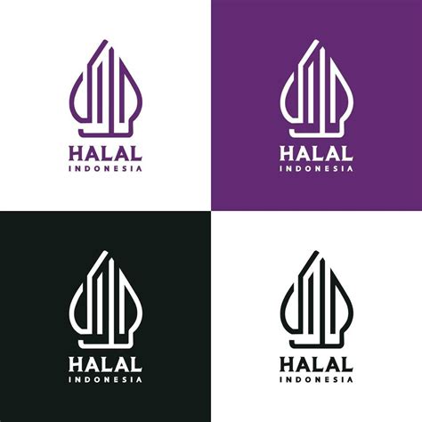 Indonesia Halal Logo Vector Editable Vector Art At Vecteezy