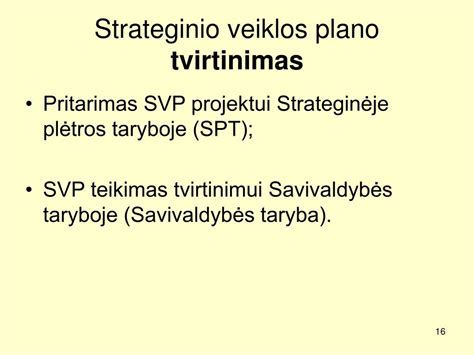 PPT Šiaulių miesto savivaldybės veiklos strateginio planavimo tvarka