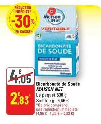 Promo Bicarbonate De Soude Maison Net Chez G20 ICatalogue Fr