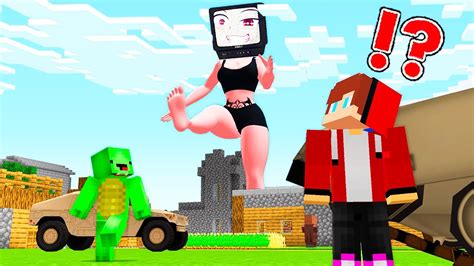 Jj Met Giant Tv Girl With Mikey In Village Jj Tru To Save Mikeyvillage