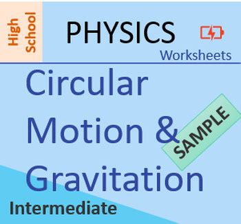 High School Physics Circular Motion And Gravitation Worksheet Sample