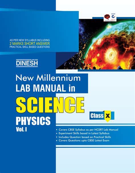 New Millennium Lab Manual Science Class 10 Set Of 3 Books Dinesh Publications