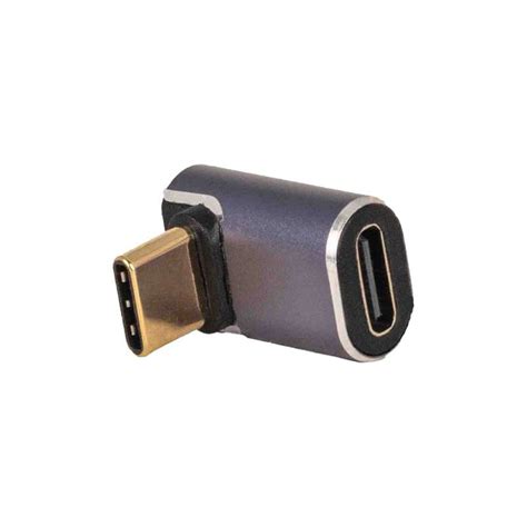 Right Angle Usb C Adapter Male To Female 40 Gbps