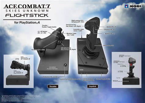 Hori Ace Combat Hotas Flight Stick Ps Ps Pc Mad