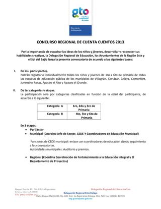 Convocatoria Cuenta Cuentos Pdf