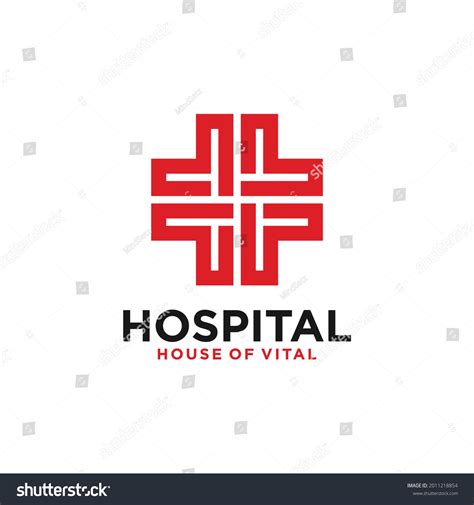 Red Cross Icon Medical Hospital Logo Stock Vector (Royalty Free ...