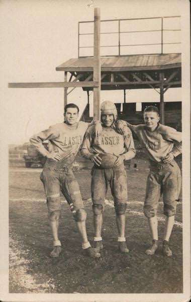 Lassen High School Football Players Susanville, CA Postcard