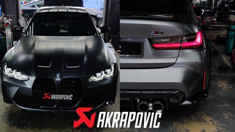 2021 BMW G80 M3 COMPETITION AKRAPOVIC EXHAUST S58 POWERED WILD SEDAN