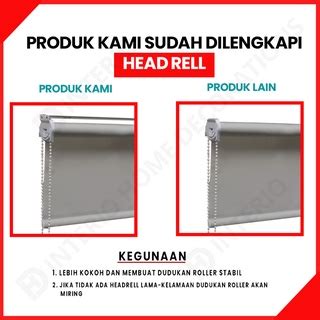 Jual Roller Blind Dimout Blackout SHARP POINT Tirai Gorden Korden