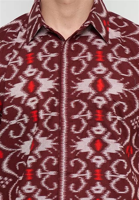 Jual Batik Krisna Wahyu Kemeja Batik Pria Katun Lengan Pendek Original