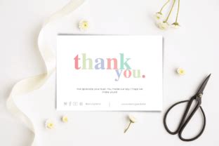 Thank You Card Canva Template Graphic By Dan Ste Creative Fabrica