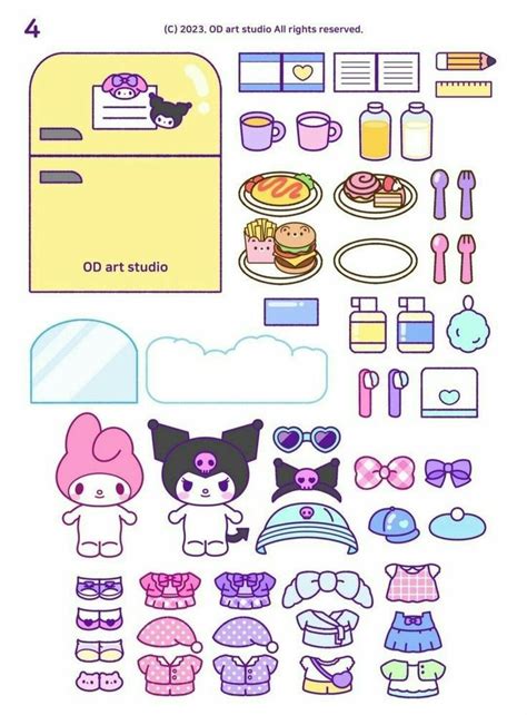 Mini Coisas Para Imprimir - 35 ideias de Coisas para imprimir no tedioo🫶🏻🩵 | modelo de boneca de ...
