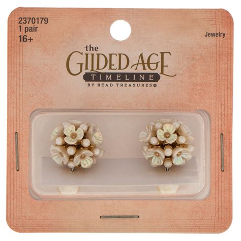 Plastic Pearl Flower Ball Earrings Hobby Lobby