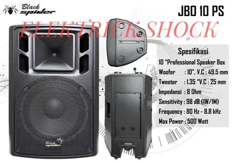 Speaker Pasif Blackspider Jbo Ps Speaker Inch Jbo Ps Lazada