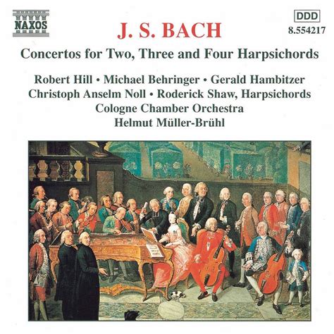 Bach J S Concertos For Two Three And Four Harpsichords By Robert