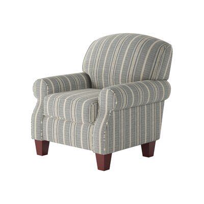 Sand Stable Copley Wide Polyester Blend Armchair Blue Indigo