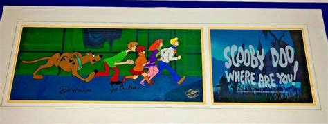 Rare Scooby Doo Where Are You Cel Hanna Barbera Signed Animation Art