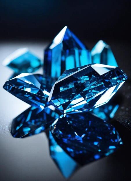 Premium AI Image | Diamond gemstone blue